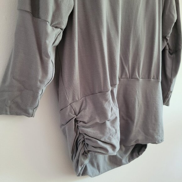 Lilikoi Womens Ruched Bamboo Top Size L 'Iris' - Picture 5 of 5